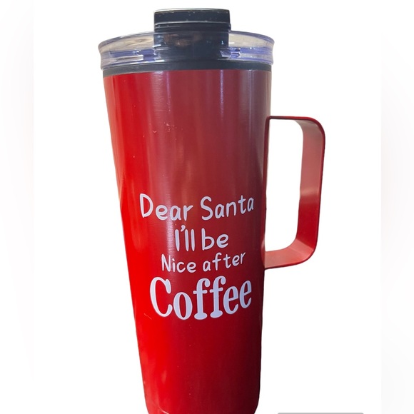Other - Dear Santa 24oz Tall Red Coffee Mug